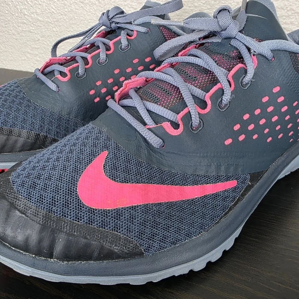 Nike FS Lite Run 2 Gray/Pink Running Shoes 684667-005 Womens Size 8.5 - Picture 5 of 16